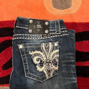 Miss Me - Size 28 Boot Cut Jeans, distressed